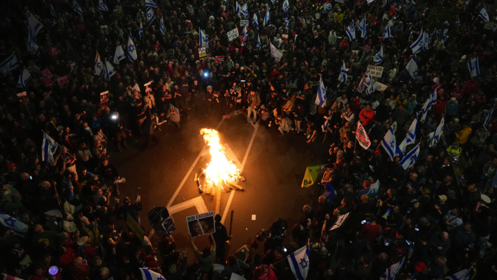 Διαμαρτυρία στο Τελ Αβίβ για την επιστροφή των ομήρων της Χαμάς